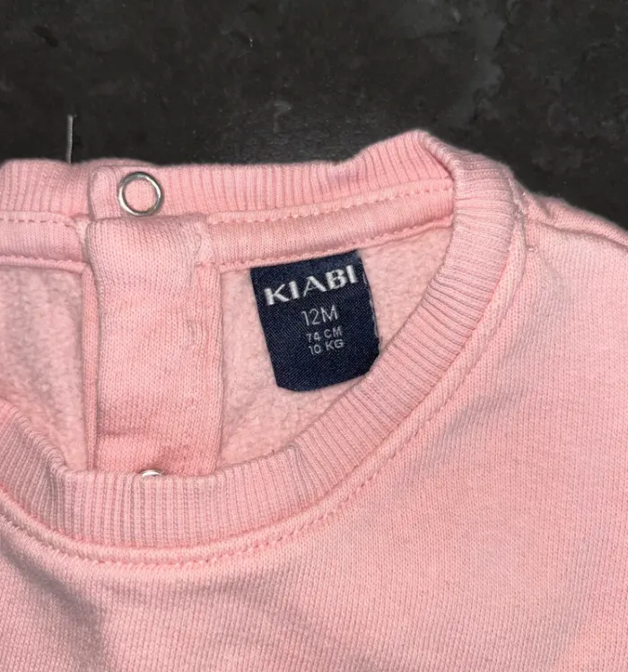 Sweat rose Kiabi – 12 mois - photo numéro 2
