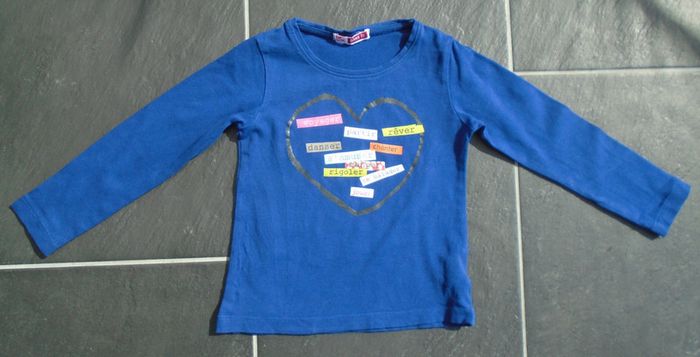 Tee shirt manches longues fille 3 ans