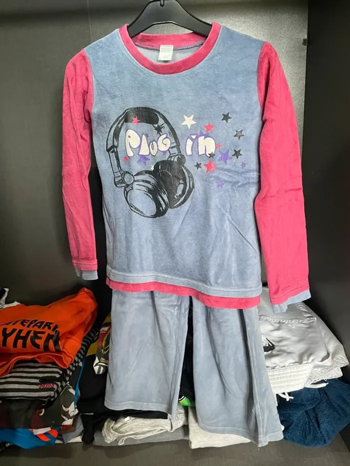 Pyjama velours 10 ans
