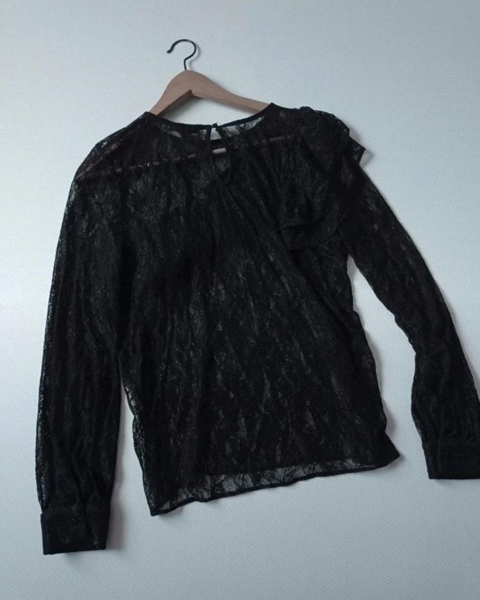 Chemise bohème dentelle noire 38/40 - photo numéro 7
