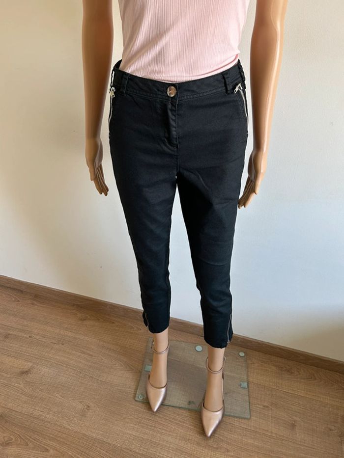 Pantalon noir avec zips Breal taille 38 TBE Achat occasion