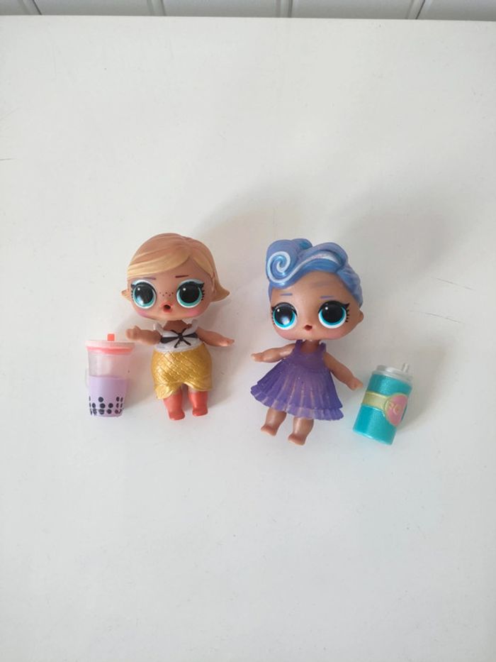 Lot de 2 poupée lol avec biberons