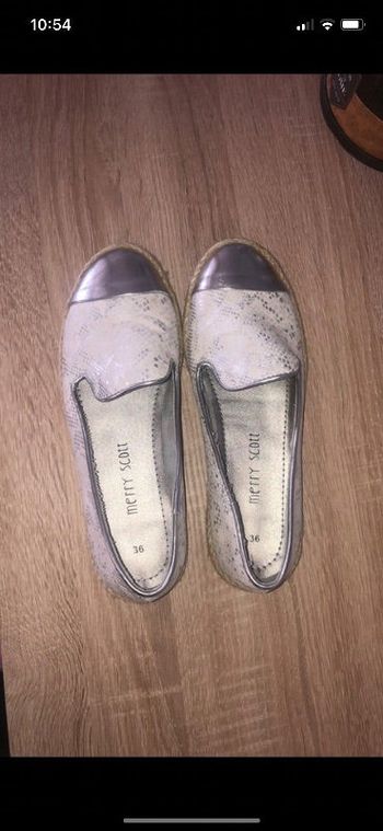 espadrilles argentée