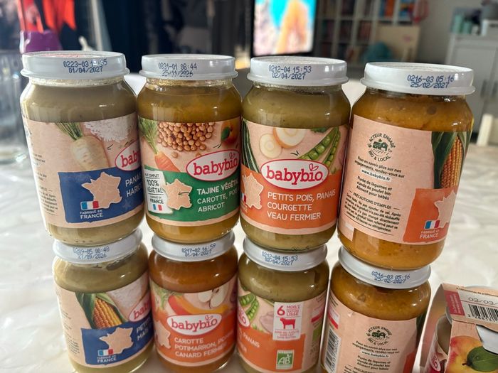 Petits pots bébé 6mois et 8mois