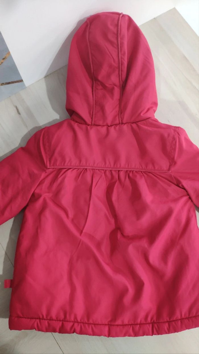 Manteau blouson polaire rouge rose Kimbaloo 24 mois 2 ans - photo numéro 2