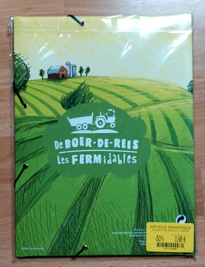 Farde à rabas élastique cartonnée Les Fermidables - photo numéro 2