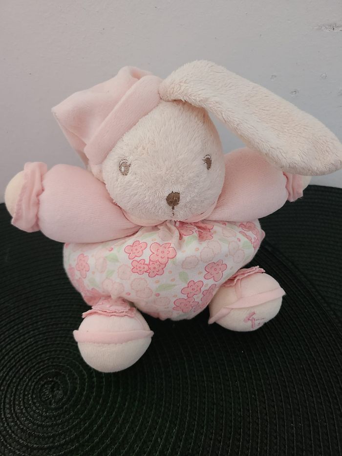 Kaloo collection Lilirose lapin boule rose vert fleur feuille - photo numéro 2