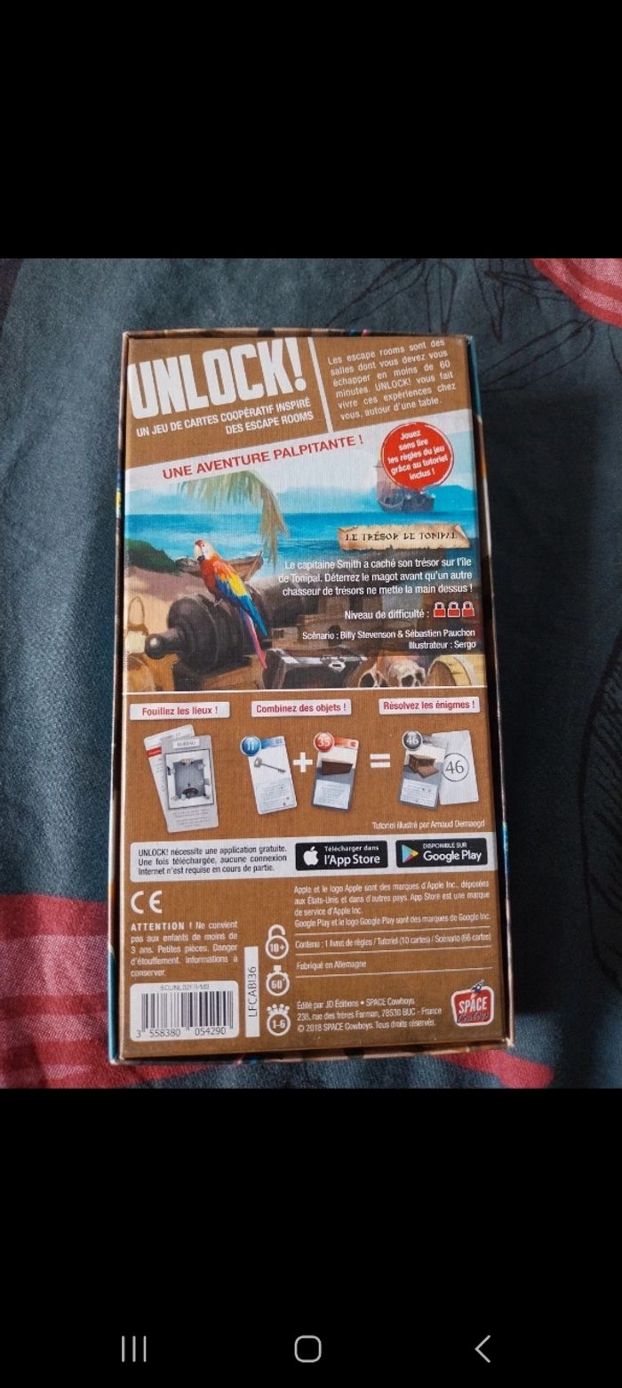 Escape game UNLOCK : le trésor de tonipal - photo numéro 2