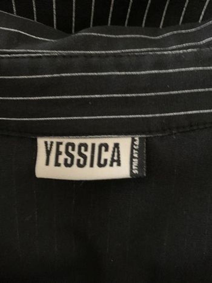 Chemisier à fines rayures Taille 40 (44 vintage) - photo numéro 7