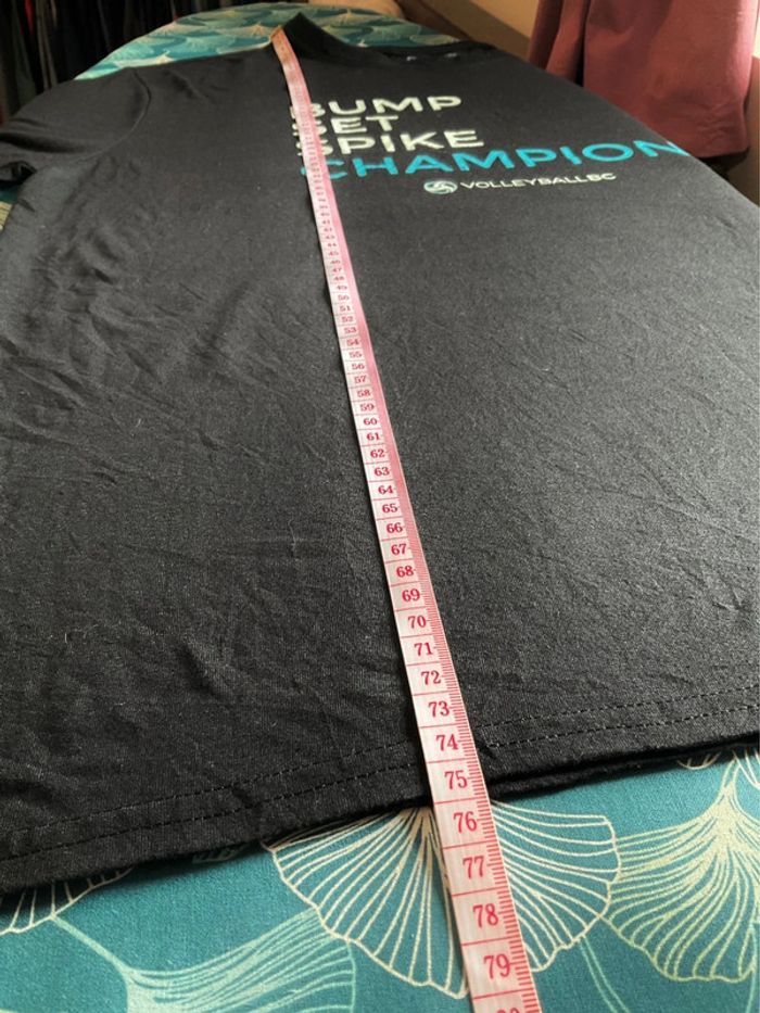 T-shirt noir pour homme Volleyball BC taille XL 356 - photo numéro 6