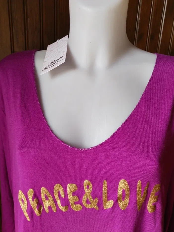 Magnifique pull ou sweat femme marque Piment rouge grande taille 54/56 - photo numéro 4