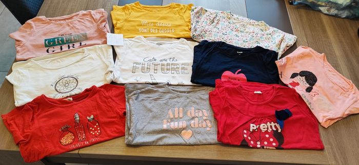 Lot de 10 Tshirt manche longue fille 6 ans 🌺 - photo numéro 4