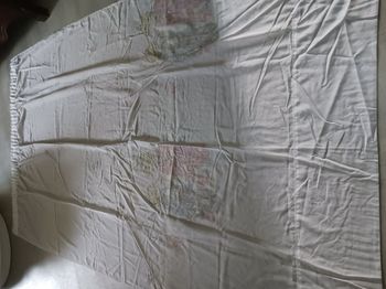 rideau voile blanc imprimé 155 x 236 cm