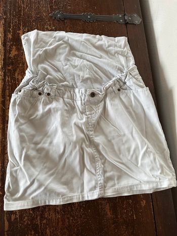 Jupe grossesse Kiabi blanche courte 36