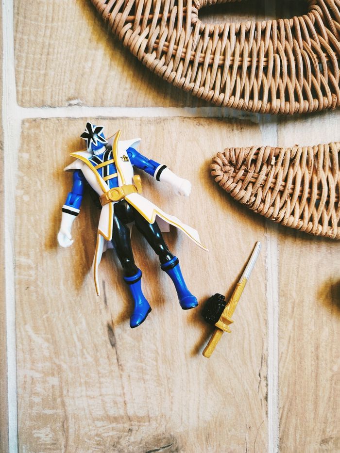 🙅 Power rangers Super Samurai figurine articulée du ranger bleu avec son épée marque Bandai