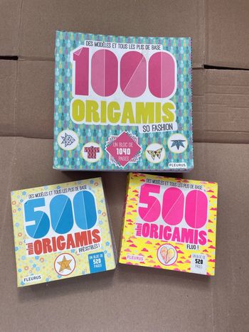 Lot feuilles origami 