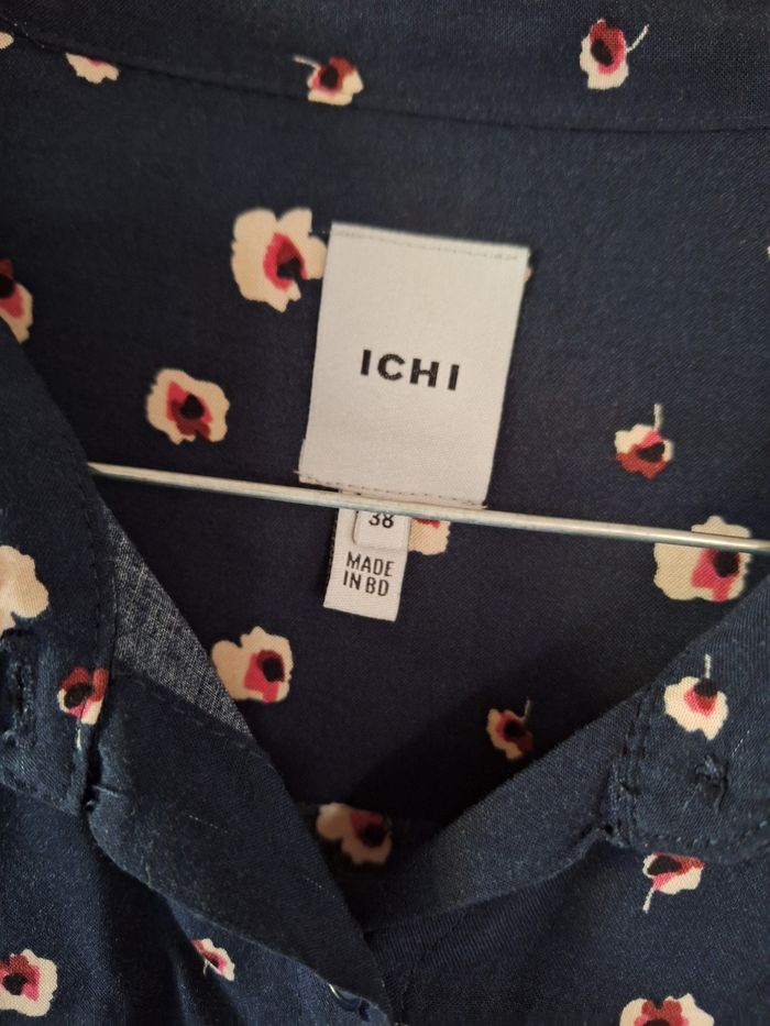 Robe chemise à fleurs - photo numéro 2