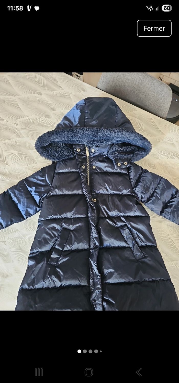 Doudoune hiver fille taille 3 ans jacadi - photo numéro 3