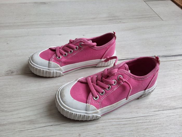 Chaussures fille type baskets rose pointure 28 à lacets élastiques - photo numéro 2