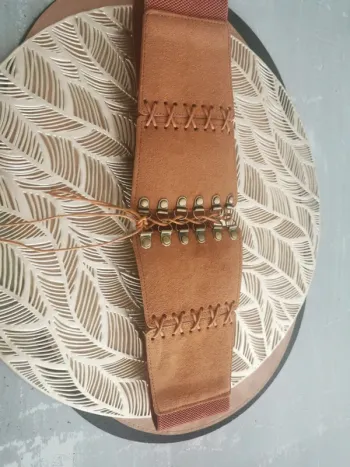 Corset style Vintage femme marron