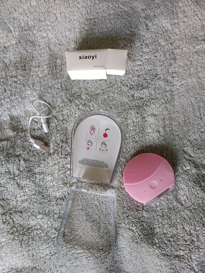 Brosse nettoyante visage électrique xiaoyi rose - photo numéro 2