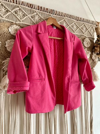 Blazer rose Zara Kids 5/6 ans