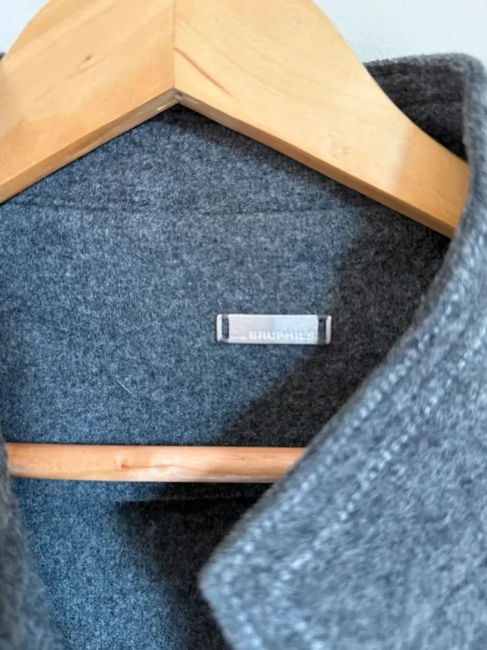 Veste en laine vintage grise Bruphils - photo numéro 4