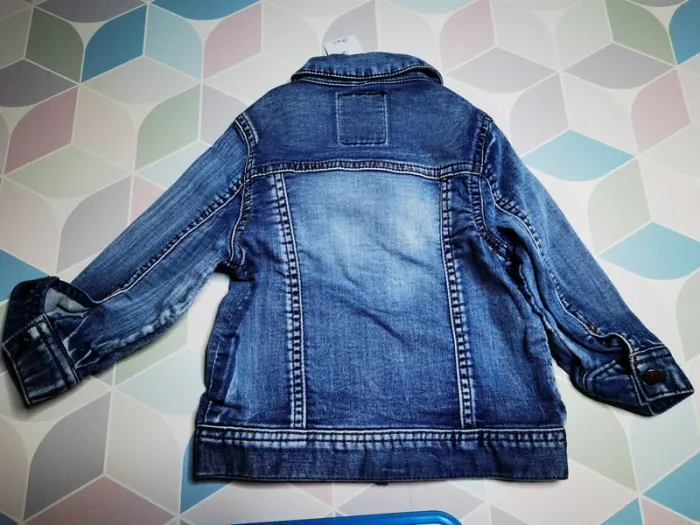 D4542 - veste en jeans garçon 18 mois - photo numéro 3