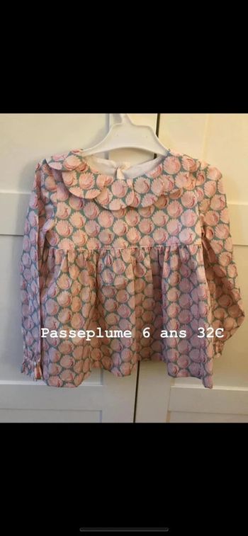 Blouse en Liberty 6 ans