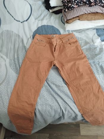 Pantalon jean marron