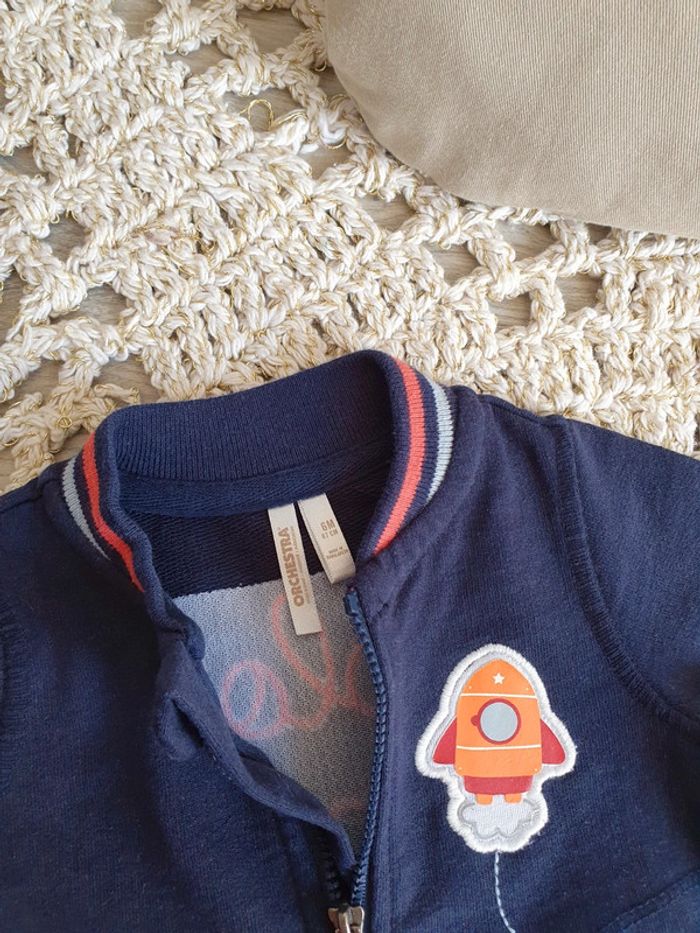 Boy: gilet zippé Explore mars 6 mois - photo numéro 3