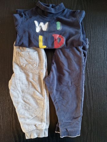 Lot pantalons + sous pull
