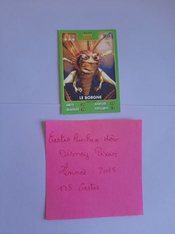 Cartes Auchan héros disney pixar n°130