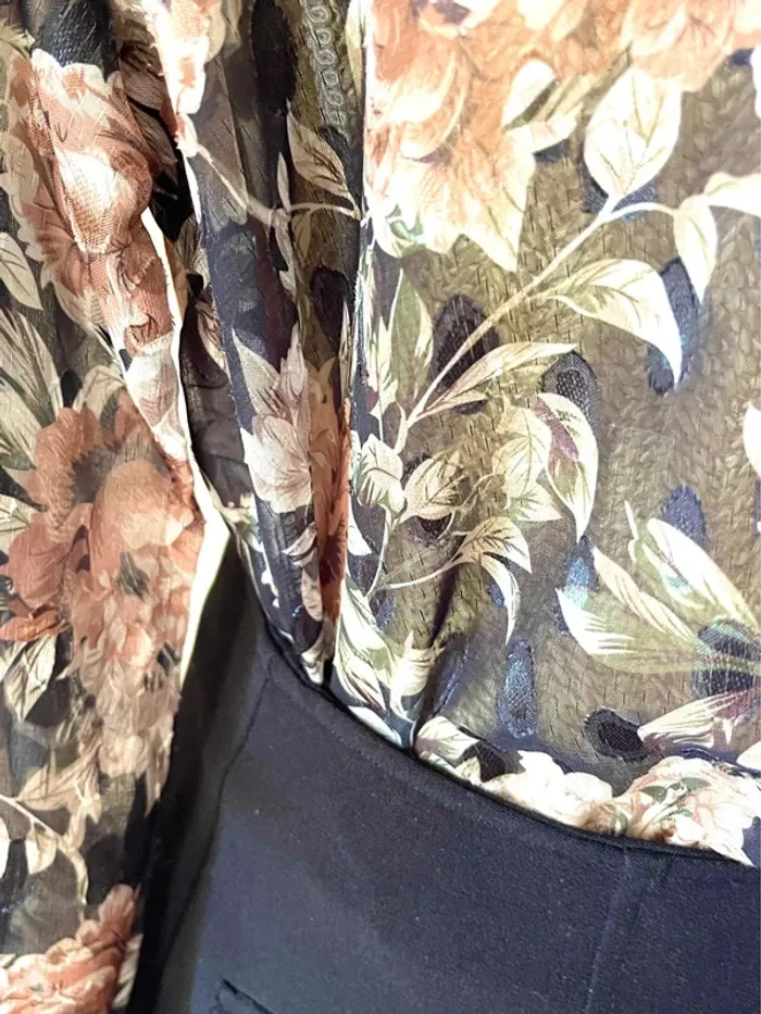 Sublime Haut manche longue Transparent Floral Sophyline taille M/L - photo numéro 6