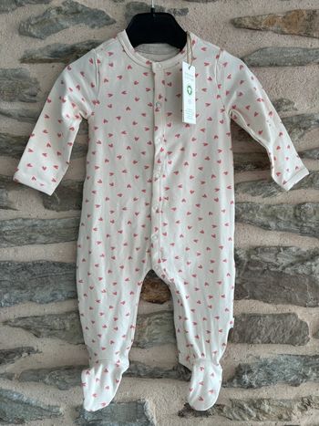 Pyjama cœur taille 4-6 mois noppies neuf