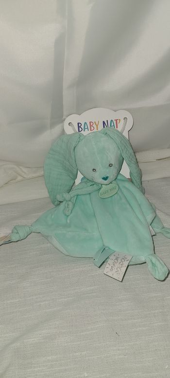 Doudou lapin vert Diabolo Menthe