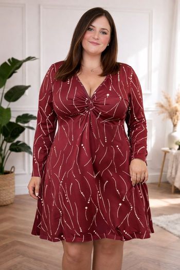 Robe torsadée lignes dansantes Femme taille 54 marque Toscane 💍 