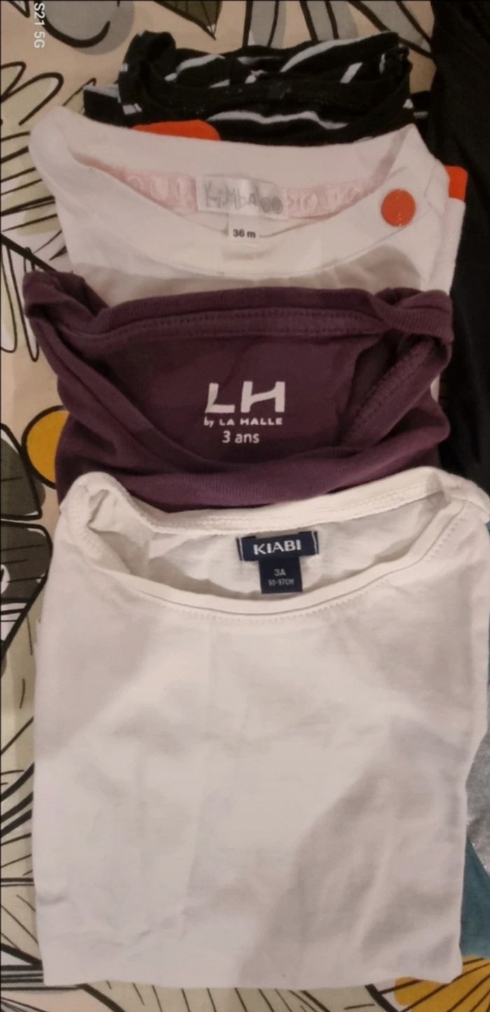Lot de 11 tee-shirts manches longues fille - photo numéro 2