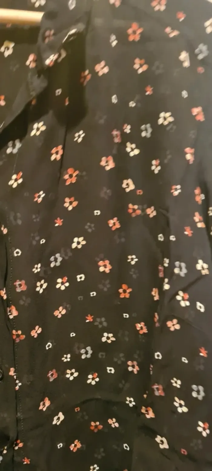 Chemise noire à motifs IKKS - photo numéro 2