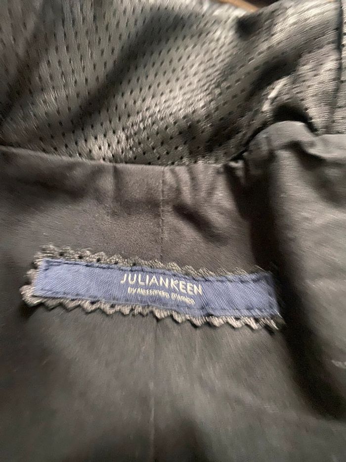 Mini short vrai cuir créateur italien juliankeen 42 - photo numéro 3