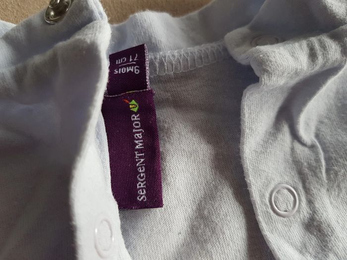 t-shirt m. longues sergent major 9 mois tbe - photo numéro 3