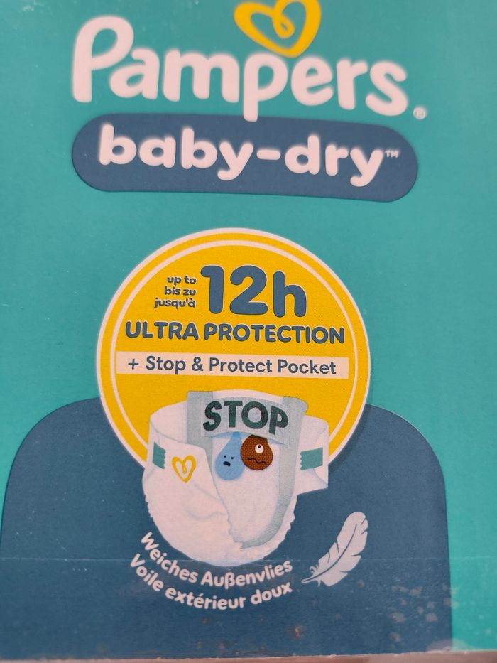 Couches pampers baby dry taille 3- neuf - photo numéro 3