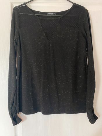 Tee shirt bonobo doré dos croisé ouvert en bas