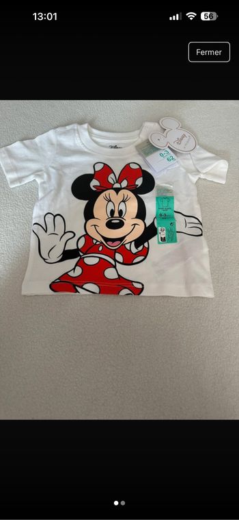 T-shirt manche courte 0/3 mois
