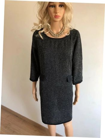 Robe grise et noire meuve mi longue Molly Bracken taille L