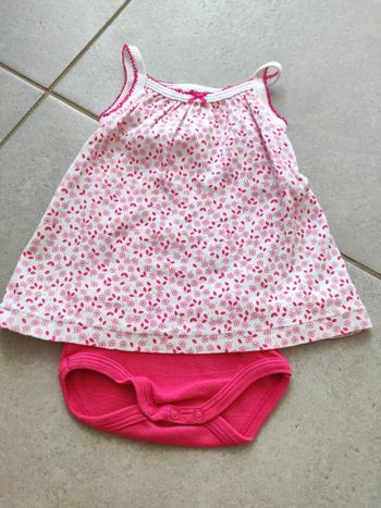 Robe avec body petit bateau 6 mois