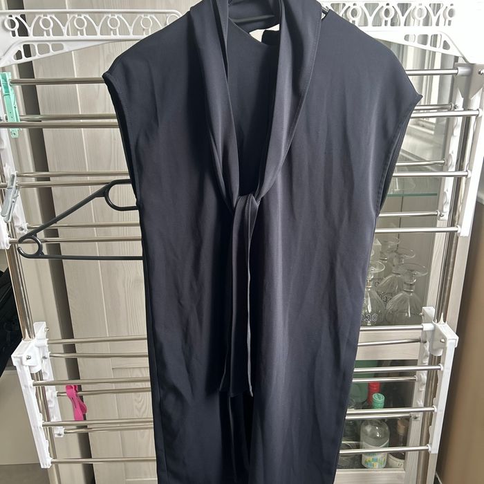 Robe  chic Mango taille xs bleu marine - photo numéro 3