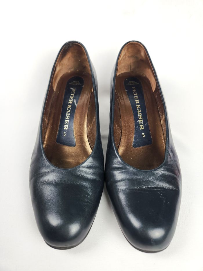 Escarpins Femme Peter Kaiser Noirs - Cuir Vintage - Taille 38
