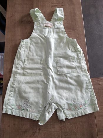 salopette courte barboteuse