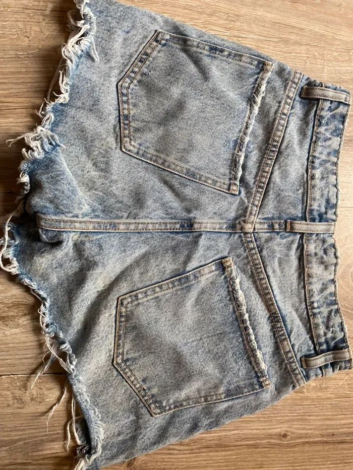 Short Zara bleu taille s 36 short femme - photo numéro 4
